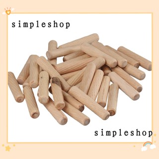 SIMPLE หมุดเดือยไม้ 5/16 นิ้ว x 1-1/2 นิ้ว 8*40 มม. อุปกรณ์เสริม สําหรับเฟอร์นิเจอร์ 100 ชิ้น