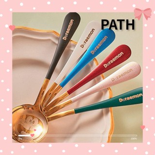 Path ใหม่ ช้อนเส้นทาง แบบหนา ลายการ์ตูนน่ารัก สําหรับครัวเรือน