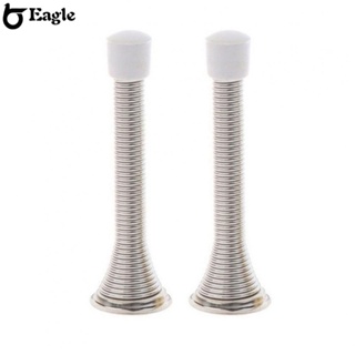 ⭐24H SHIPING⭐2PCS Metal Spring Door Stopper With Bottom Plate And Screws For Wall And Door