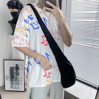 พร้อมส่ง COD OOTD เสื้อยืดลําลอง คอกลม แขนสั้น ผ้าฝ้าย โพลีเอสเตอร์ ทรงหลวม โอเวอร์ไซซ์ แฟชั่นสไตล์เกาหลี สําหรับผู้ชาย และผู้หญิง