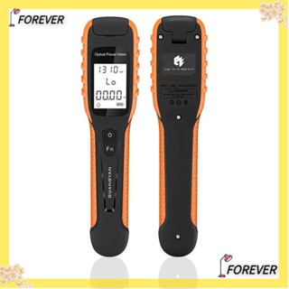 Forever เครื่องทดสอบสายเคเบิลไฟเบอร์ออปติก แบตเตอรี่ลิเธียม 400mAh 9 คลื่น -70~+6 dBm FC SC ST