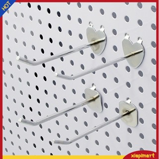 (xiapimart) ตะขอเหล็กแขวนโชว์ Pegboard สําหรับซูเปอร์มาร์เก็ต 10 ชิ้น