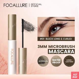 【COD】Focallure 3mm Microbrush Fiber-filled Waterproof Mascara Long Lasting Eyelash Lightweight Eye Makeup [hotmax]