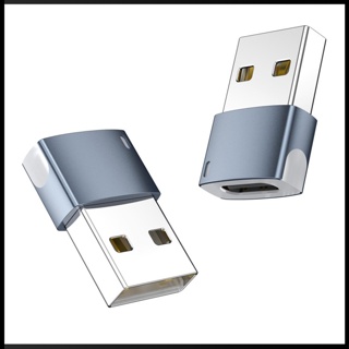 Zevaret อะแดปเตอร์แปลงชาร์จ Usb 2.0 เป็น Type-C ตัวเมีย พร้อมไฟ Led 480mbps