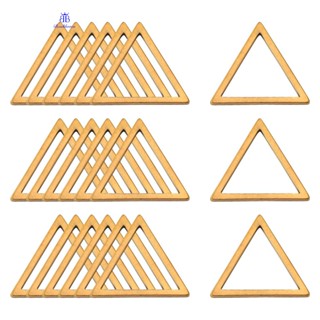 แหวนสเตนเลส 304 ทรงสามเหลี่ยม ขนาด 13.5x12x0.8 มม. สีทอง 10 ชิ้น