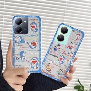 พร้อมส่ง ใหม่ เคสโทรศัพท์มือถือ ซิลิโคนนิ่ม ลายการ์ตูนหมีโดราน่ารัก ขนาดใหญ่ สําหรับ VIVO Y27 VIVO Y27 Y36 Y78 5G 2023 Y27 4G