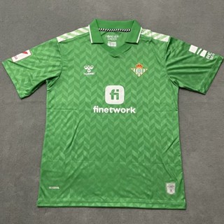 เสื้อกีฬาแขนสั้น ลายทีมชาติฟุตบอล Betis Away Jersey 23-24 S-XXL ชุดเหย้า แห้งเร็ว สําหรับผู้ชาย AAA