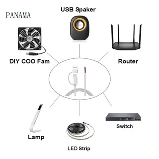 Nama สายเคเบิล USB C 5V 2A USB Type C ตัวผู้ เป็น 2 Pin สําหรับพัดลม LED