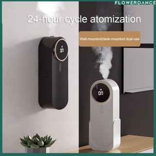 Automatic Sleek Wall Mount Aroma Diffuser Freshener Portable Purifiers Perfume Freshener Essential Oil Toilet flower