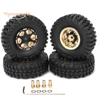 ชุดอะไหล่ยางล้อ ทองเหลือง 1.0 สําหรับรถไต่หินบังคับ 1/18 1/24 Axial SCX24 FMS FCX24 Enduro24