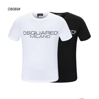 5516 DSQUARED2 เสื้อยืดแฟชั่น สีกรมท่า สําหรับผู้ชาย