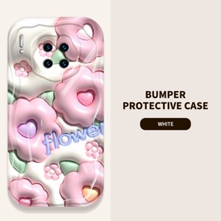 Ybd เคสโทรศัพท์มือถือซิลิโคน ลายกระบองเพชร ดอกไม้ และกระต่ายน่ารัก สําหรับ Huawei Mate 30 Pro Mate 40 Pro Mate 50 Pro