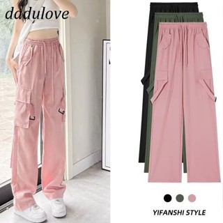 DaDulove💕 New American Ins High Street Multi-pocket Overalls Niche High Waist Wide Leg Pants Large Size Trousers