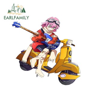 Earlfamily สติกเกอร์กราฟิก 13 ซม. x 9.9 ซม. สําหรับเครื่องปรับอากาศรถยนต์ Haruko Bike Waifu