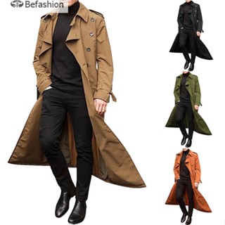 เสื้อโค้ท Trench Coat ทรงสลิมฟิต สีพื้น แฟชั่นฤดูใบไม้ร่วง