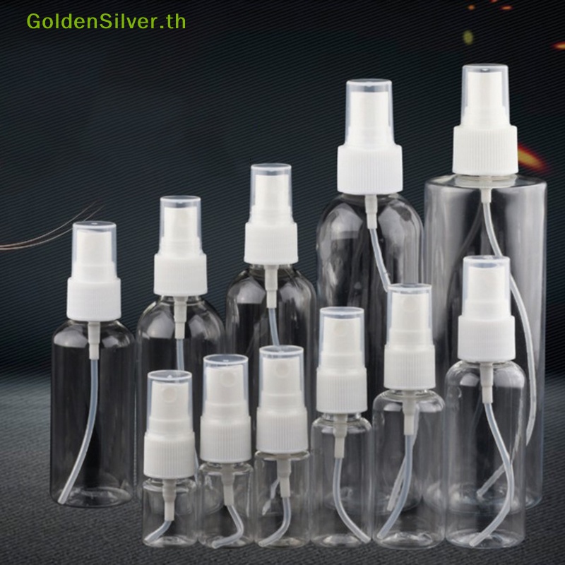 Goldensilver ขวดเปล่าพลาสติกใส ขนาดเล็ก แบบพกพา TH