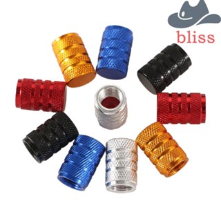 Bliss ฝาครอบวาล์วยางจักรยาน อลูมิเนียมอัลลอย อุปกรณ์เสริมรถบรรทุก 4 ชิ้น