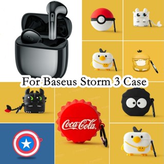 【Case Home】เคสหูฟัง แบบนิ่ม ลายการ์ตูน สําหรับ Baseus Storm 3 3