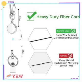 Yew พวงกุญแจคลิปโลหะ 21 มม. พับเก็บได้ อเนกประสงค์ สําหรับผู้หญิง และผู้ชาย