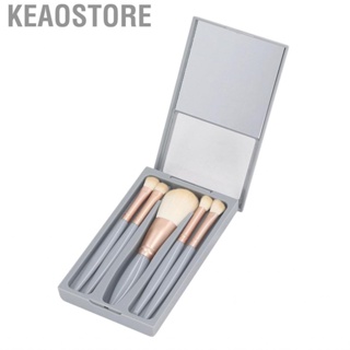 Keaostore Mini Makeup Brush Set Portable Travel Size Small Complete Function Cosmetic Brushes with Case and