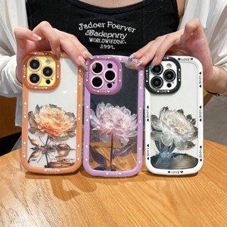 เคสโทรศัพท์มือถือ ซิลิโคนนิ่ม ใส กันกระแทก ลายดอกไม้น่ารัก สําหรับ VIVO S1 T1 V20 V23e V23 V25 V27 V27e X50 X60 X70 X80 Pro 5G | Sjn N012