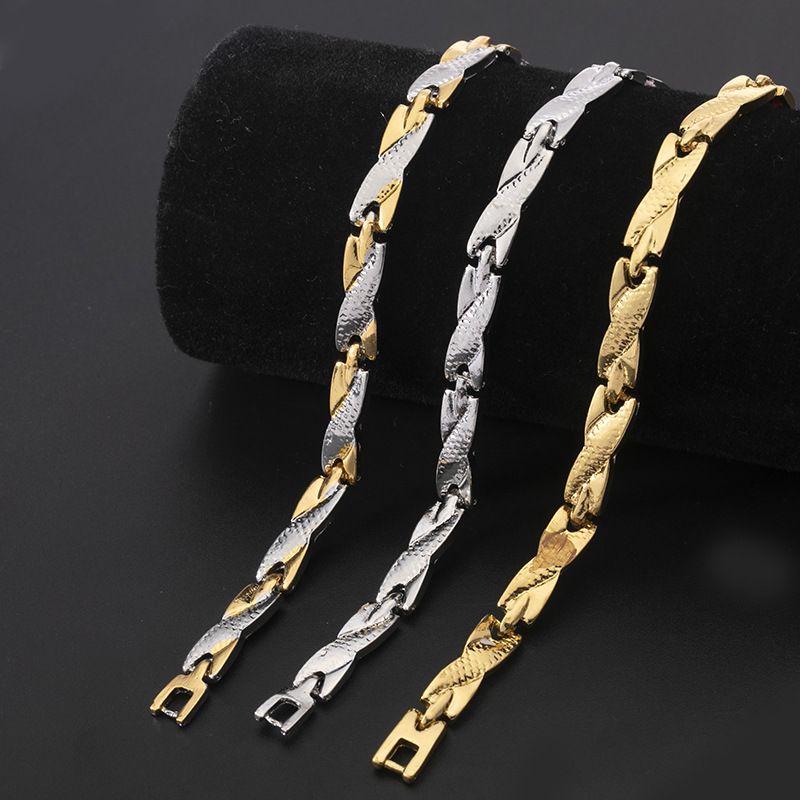 💦 อินเทรนด์ โลหะ กันรังสี ป้องกันไฟฟ้าสถิตย์ สร้อยข้อมือพลังงาน เวอร์ชั่นเกาหลี ผู้ชาย ผู้หญิง สร้อยข้อมือไม้ไผ่ พังก์ จดหมาย เครื่องประดับแฟชั่น RN4N - รูปที่ 7