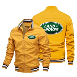 Land Rover LOGO baseball uniform car shop custom work clothes range rover discovery freelander evoque Velar Defender outdoor driving stand collar large size long-sleeved sweater Aviator Jacket