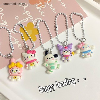 Onem Sanrio พวงกุญแจ จี้การ์ตูนเฮลโลคิตตี้ คิตตี้ คาวาอี้ ชินนาม่อน สุนัขคุโรมิ เมโลดี้ น่ารัก อุปกรณ์เสริม สําหรับห้อยกระเป๋า