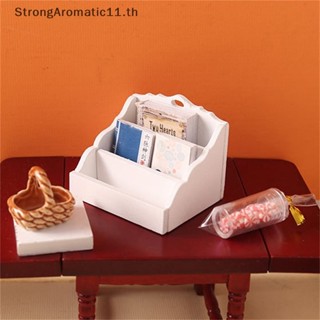 Strongaromatic ชั้นวางหนังสือจิ๋ว 1:12 สําหรับตกแต่งบ้านตุ๊กตา