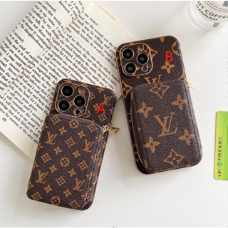 พร้อมส่ง ใหม่ เคสโทรศัพท์มือถือ ลาย LV มีซิป สําหรับ iphone 14 13 12 14promax 13 13pro 13promax 12 11 promax