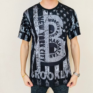 เสื้อยืดลาย Brook New York City สีดำ