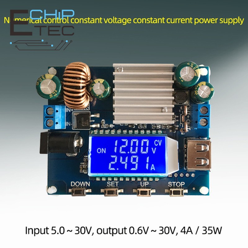 1PCS SK35L DC 0.6-30V 4A 35W 5V 6V 9V 12V 24V Boost/Buck CC CV Regulated และปรับ DC power โมดูลห้องป
