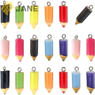 Jane จี้ดินสอเรซิ่นน่ารัก 7*16 มม. 5 สี 30 ชิ้น DIY