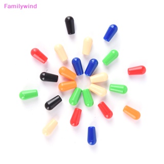 Familywind&gt; ฝาครอบสวิตช์สลับ พลาสติก 4 มม. 6 ชิ้น คุณภาพสูง สุ่มสี สําหรับกีตาร์ไฟฟ้า