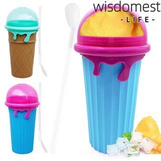 Wisdomest ถ้วยบีบสมูทตี้ ไอศกรีม สมูทตี้ แบบแช่แข็งเร็ว DIY