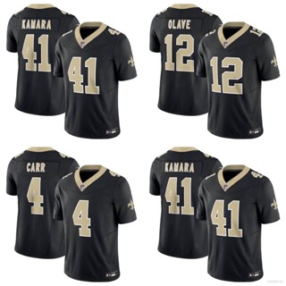 New1 NFL New Orleans Saints F.U.S.E. เสื้อกีฬาแขนสั้น ลายทีมฟุตบอล Jersey Kamara Carr Olave พลัสไซซ์