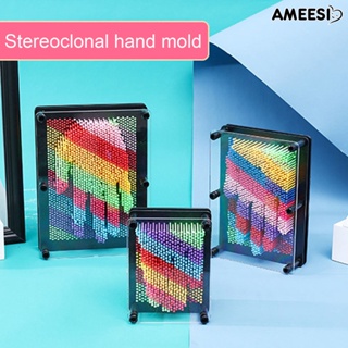 Ameesi แม่พิมพ์พลาสติก รูปมือ 3D สีสันสดใส ของเล่นเสริมพัฒนาการ สําหรับเด็ก