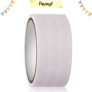 Pdony ม้วนเทปสติกเกอร์ ลายจุด มีกาวในตัว สีขาว ทรงกลม 0.25 นิ้ว 1 ม้วน สําหรับสํานักงาน 1000 ชิ้น