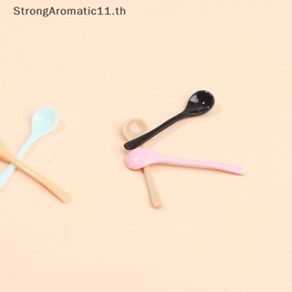 Strongaromatic ช้อนโยเกิร์ต ไอศกรีม ขนมหวาน โยเกิร์ต ขนาดเล็ก 1:12 สําหรับตกแต่งบ้านตุ๊กตา 1 ชิ้น