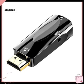 [Sy] อะแดปเตอร์แปลง HDMI ตัวผู้ เป็น VGA ตัวเมีย ความคมชัดสูง 1080P สําหรับโปรเจคเตอร์ PC