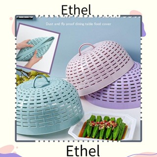 Ethel1 ตาข่ายครอบอาหาร พลาสติก ทรงกลม กันยุง กันฝุ่น ทนทาน สําหรับบ้าน ห้องครัว