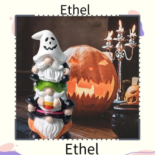 Ethel1 รูปปั้นเรซิ่น รูปฟักทอง เห็ด แม่มด สําหรับตกแต่งบ้าน สวน