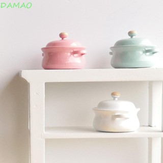 Damao หม้อซุปจิ๋ว DIY สําหรับตกแต่งบ้านตุ๊กตา