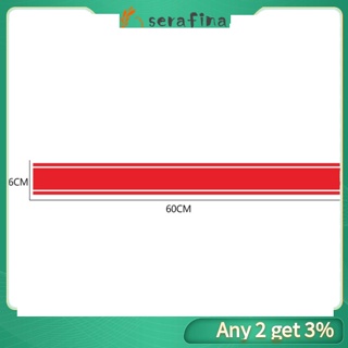 Rf สติกเกอร์ไวนิล Pvc ลายขวาง กันน้ํา มีกาวในตัว ถอดออกได้ สําหรับติดตกแต่งรถยนต์ รถจักรยานยนต์ Diy D-1779