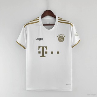 เสื้อกีฬาแขนสั้น ลายทีมฟุตบอล Bayern Munich Away คุณภาพสูง ไซซ์ 22-23