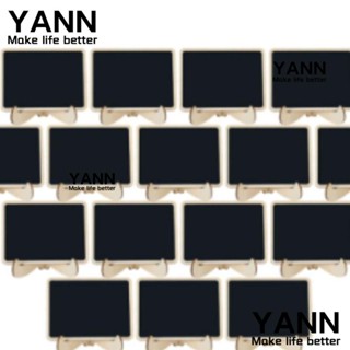 Yann1 ป้ายกระดานดํา แบบไม้ลบได้ ขนาดเล็ก 20 ชิ้น สําหรับตกแต่งบ้าน 20 ชิ้น