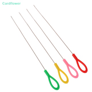 &lt;Cardflower&gt; ชุดแปรงสเตนเลส ขนแปรงนุ่ม สําหรับทําความสะอาดท่อแก้ว ขวดพลาสติก ท่อปลา 5 ชิ้น