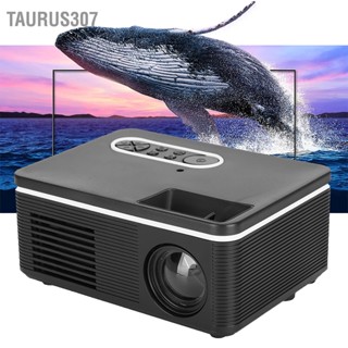 Taurus307 S361 Mini Projector ในบ้าน LED แบบพกพา Minitype รองรับ 1080p สีดำ 100‑240V