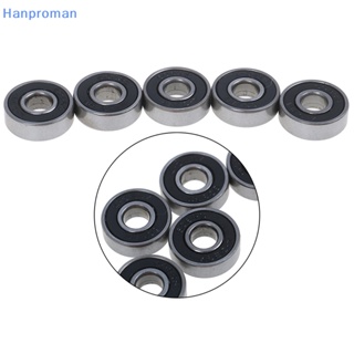 Hanproman&gt; ตลับลูกปืนซีลสเก็ตบอร์ด ABEC-7 608RS 8x22x7 มม. สีดํา 5 ชิ้น