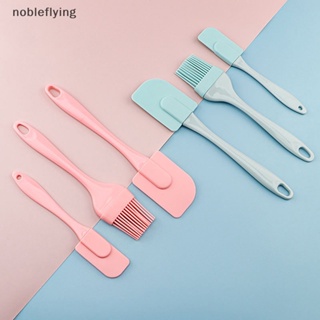 Nf ไม้พายซิลิโคน สําหรับปาดครีม เนย เค้ก DIY 3 ชิ้น ต่อชุด nobleflying